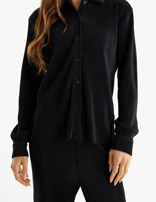 Pleated Button Up Top