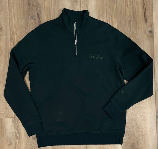 Pine Green Half Zip Crew